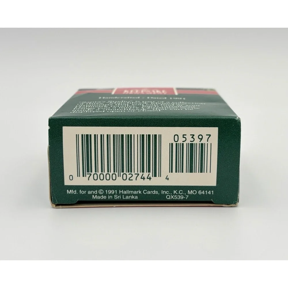 Hallmark Keepsake Ornament 1991 Matchbook Memories Santa's Studio Miniature VTG